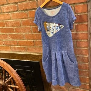 Cat & Jack pizza flip sequin dress